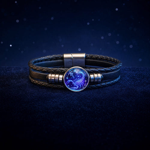 Croaix Constellation Bracelet glowing on midnight velvet