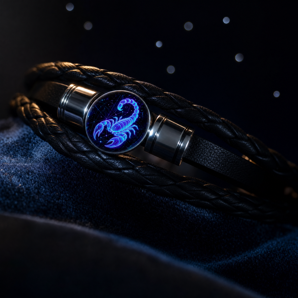 Macro detail of the glowing zodiac dome